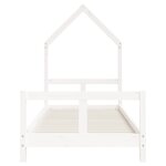 vidaXL Cadre de lit pour enfants blanc 80x200 cm bois de pin massif