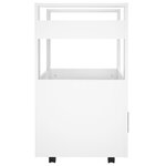 vidaXL Chariot de cuisine Blanc 60x45x80 cm Bois d'ingénierie