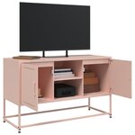 vidaXL Buffet haut rose 36x39x123 cm acier