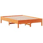 vidaXL Cadre de lit sans matelas cire marron 120x190cm bois pin massif