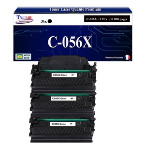 T3AZUR -3x Toners compatibles avec Canon 056X (3007C002) pour Canon i-SENSYS LBP320 LBP325x MF540 MF542x MF543x