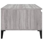 vidaXL Table basse Sonoma gris 90x50x36 5 cm Bois d'ingénierie