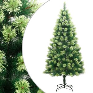 vidaXL Sapin de Noël artificiel à charnières avec support 240 cm