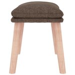 vidaXL Repose-pied Taupe 45x29 5x35 cm Tissu