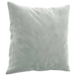 vidaXL Ensemble de canapés 4 Pièces avec coussins gris clair velours