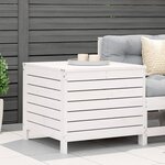 vidaXL Repose-pied de jardin blanc 62x63 5x53 5 cm bois de pin massif
