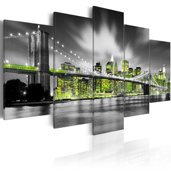 Tableau - lime soul of new york l x h en cm 200x100