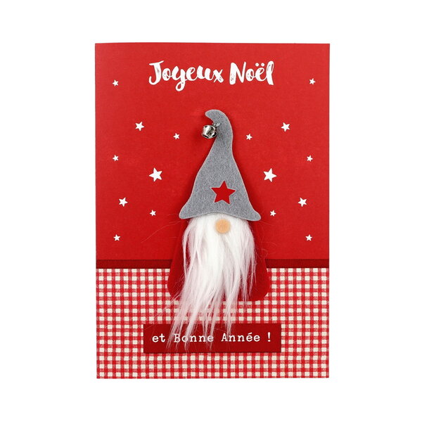 Carte de voeux - fêtes de fin d'année - joyeux noël et bonne année - père noël