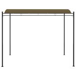 vidaXL Auvent de parasol 3x2 4 m Taupe 180 g/m²