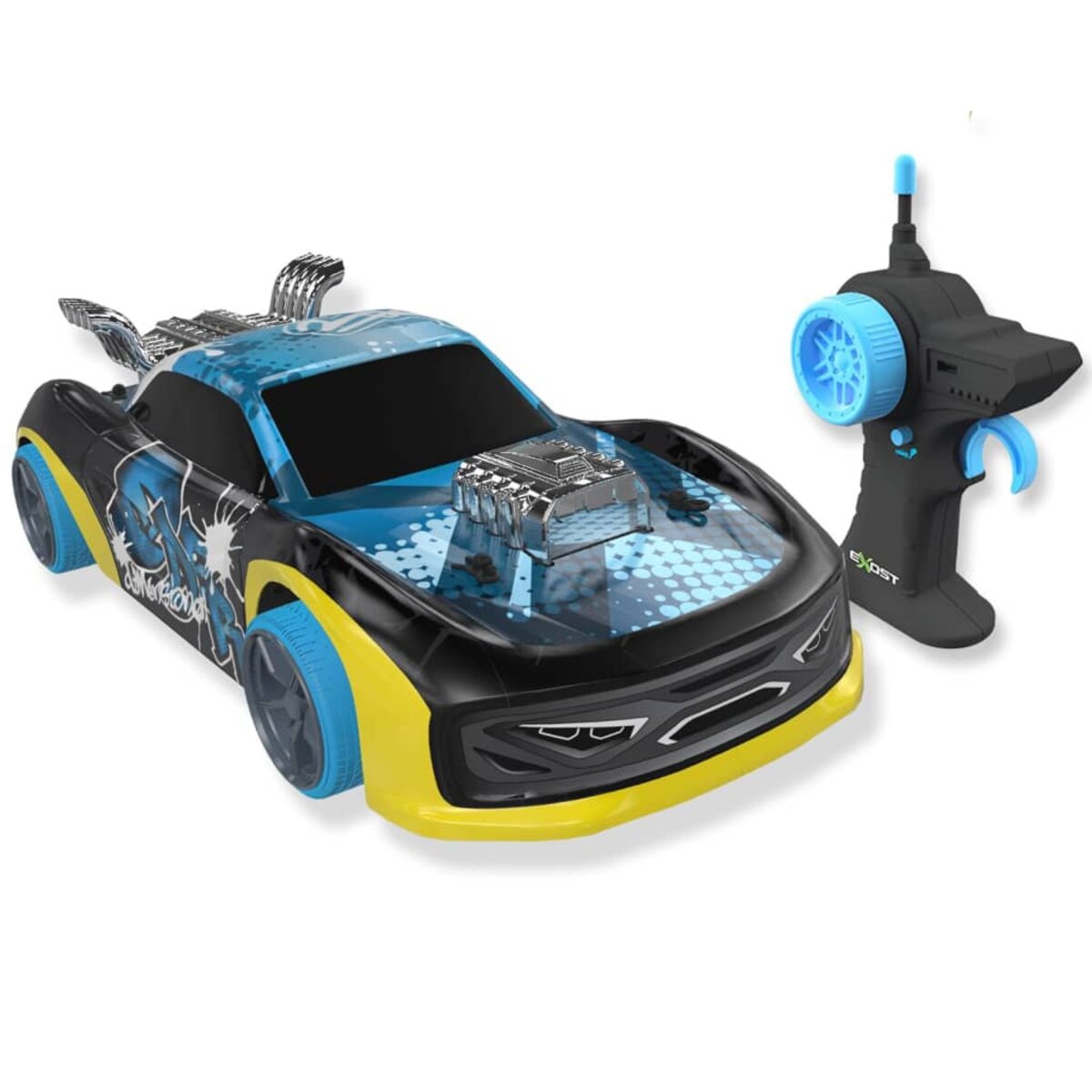 bleu-Voiture jouet anti collision télécommandée pour garçons, modèle sans  fil, dérive de simulation, haute vi