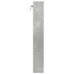 vidaXL Armoire à vitrine gris béton 80x8 5x58 cm bois d'ingénierie