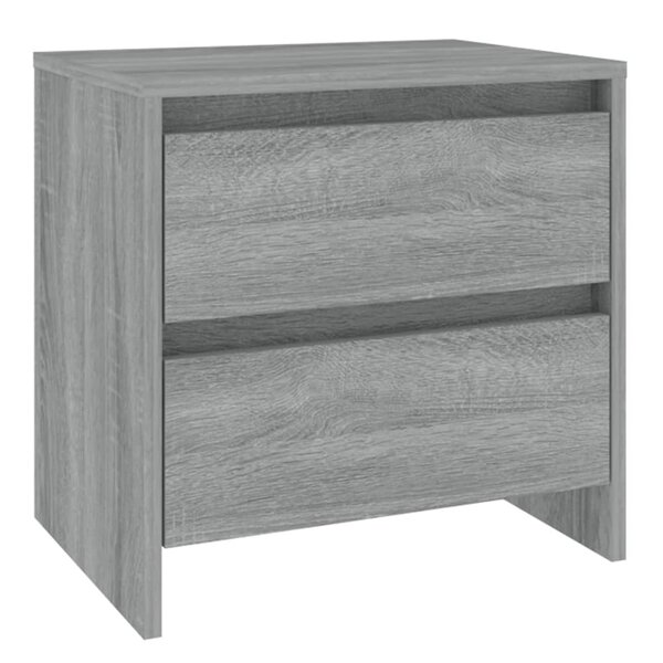 vidaXL Table de chevet Sonoma gris 45x34 5x44 5 cm Aggloméré