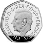 Pièce de monnaie en argent 50 pence g 8 millésime 2023 everyday heroes nhs