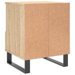 vidaXL Table de chevet chêne sonoma 40x35x50 cm bois d’ingénierie