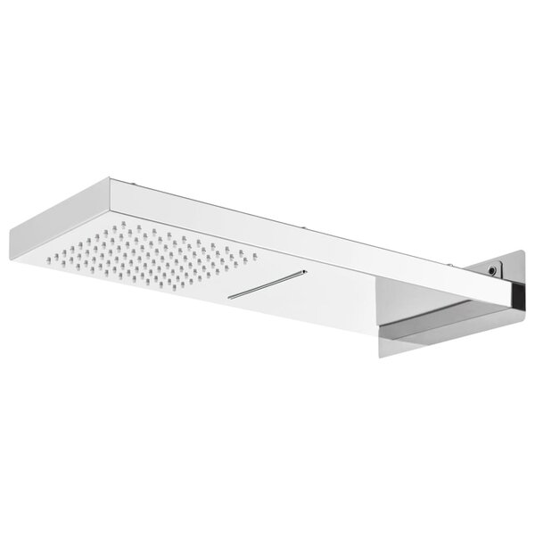 vidaXL Pomme de douche murale Acier inoxydable 201 Argenté