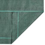 vidaXL Membrane anti-mauvaises herbes vert 1 5x200 m PP