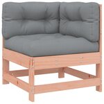 vidaXL Salon de jardin 6 Pièces avec coussins bois massif Douglas