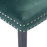 vidaXL Chaises à manger lot de 2 vert foncé velours