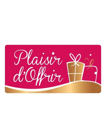 (1 boîte distr. De 500 etiq) étiquette adhésive plaisir d'offrir fuchsia