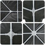 vidaXL Tente de fête Anthracite 6x4 m PE
