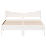 vidaXL Cadre de lit sans matelas blanc 150x200 cm bois de pin massif