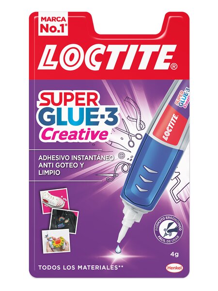Loctite Superglue-3 Creative Pen 4Gr - Adhésif universel en forme de stylo - Application goutte à goutte précise et propre - Pas de gouttes - Force d'adhérence maximale