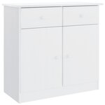 vidaXL Buffet ALTA blanc 77x35x73 cm bois massif de pin