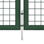 vidaXL Portal de jardin maille vert 400x175 cm acier galvanisé
