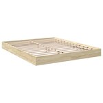 vidaXL Cadre de lit sans matelas chêne sonoma 150x200 cm