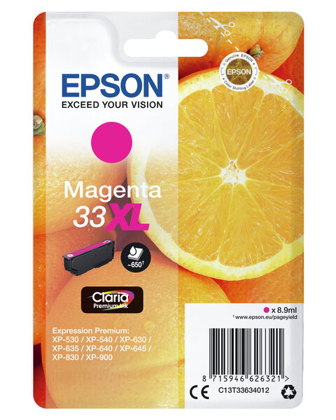 Epson multipack oranges claria magenta cartouche oranges encre claria premium magenta (xl)