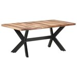 vidaXL Table de salle à manger 180x90x75 cm Bois avec finition miel