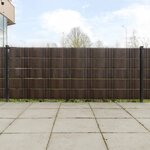 vidaXL Paravents de balcon 10Pièces marron et noir 255x19cm résine tressé