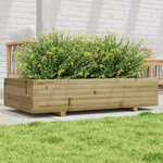 vidaXL Jardinière 110x60x26 5 cm bois de pin imprégné