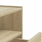 vidaXL Tables de chevet murales 2 Pièces chêne sonoma 45x30x35 cm
