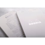 Bloc WHITE N°18 21x29,7cm 80F Q.5x5 Blanc RHODIA