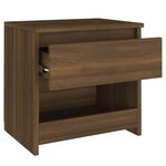 vidaXL Tables de chevet 2 Pièces Chêne marron 40x30x3cm Bois d'ingénierie
