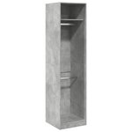 vidaXL Garde-robe Gris béton 50 x 50 x 200 cm Aggloméré