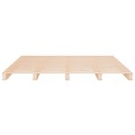 vidaXL Lit de palette 135x190 cm Bois de pin massif Double