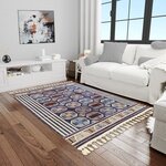 Tapis de salon CHAOUEN 120 x 180 cm - Bleu