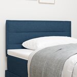 Cabeça de cama vidaXL Design Lignes Bleu 80 cm Tissu