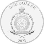 Monnaie en argent 1 dollar g 17.50 millésime 2023 wedding coin