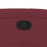 vidaXL Fauteuil inclinable rouge bordeaux tissu