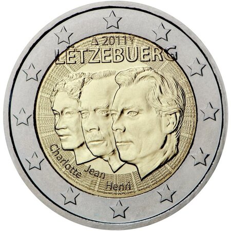 Pièce de monnaie 2 euro commémorative Luxembourg 2011 – Grand-duc Jean de Luxembourg