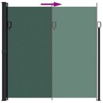 vidaXL Auvent latéral rétractable vert foncé 200x300 cm