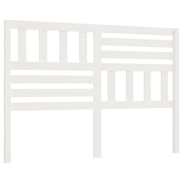 vidaXL Tête de lit Blanc 126x4x100 cm Bois massif de pin
