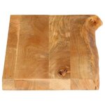 vidaXL Dessus de table à bord vivant 80x20x3 8 cm bois massif manguier