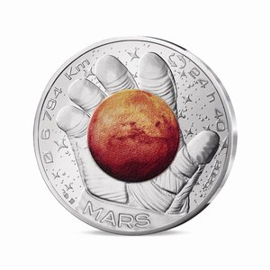 L'Odyssée Spatiale avec Thomas Pesquet - Monnaie de 10€ Argent - Mars
