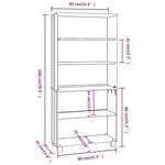 vidaXL Buffet HAMAR Bois massif de pin Blanc