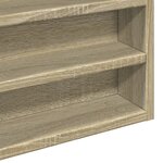 vidaXL Armoire à vitrine chêne sonoma 60x8 5x58 cm bois d'ingénierie