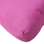 vidaXL Coussin de palette Rose 50x40x12 cm tissu